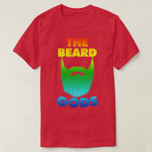 Beard Pride Shirt Beard Lovers Dont Shave Colorful (Design voorkant)