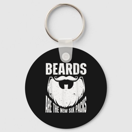 Beard Quote Beards Are The New Six Pack  Sleutelhanger (Voorkant)