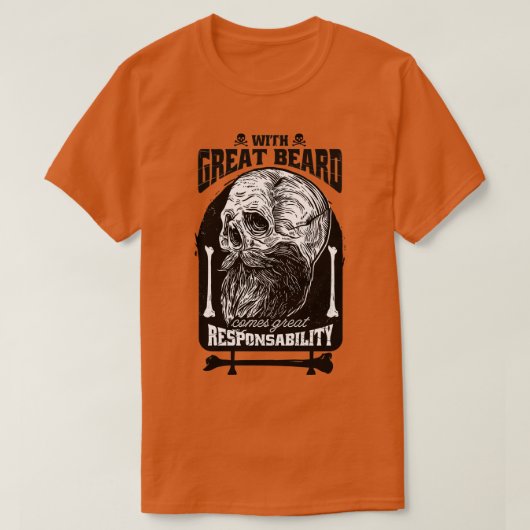 Beard Responsibility Classic TShirt (Design voorkant)