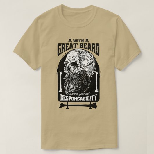 Beard Responsibility T-shirt (Design voorkant)