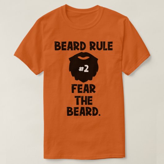 Beard Rule 2 Angst voor de biefstuk van de bier T-shirt (Design voorkant)