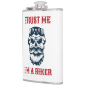 Beard Scull | Motorrijcyclus | Vertrouw me dat ik  Heupfles (Links)