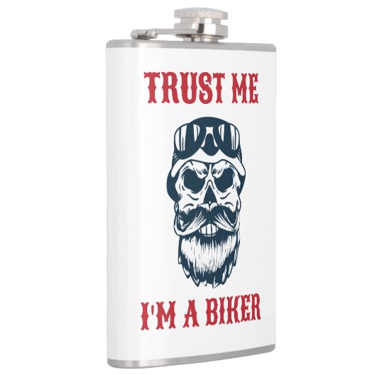 Beard Scull | Motorrijcyclus | Vertrouw me dat ik  Heupfles (Rechts)