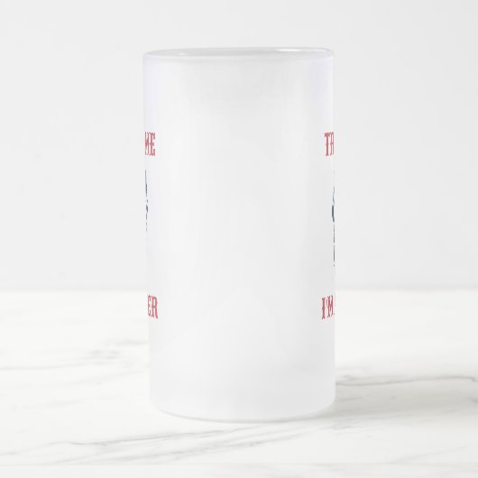 Beard Scull | Motorrijcyclus | Vertrouw me dat ik Matglas Bierpul (Center)