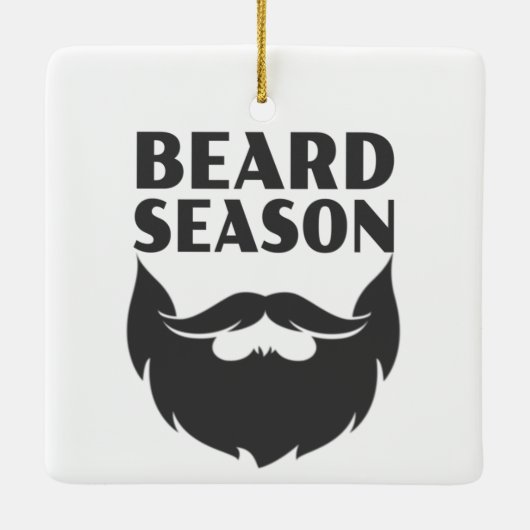 Beard Season Keramisch Ornament (Achterkant)