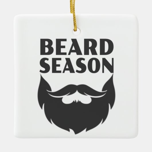 Beard Season Keramisch Ornament (Voorkant)