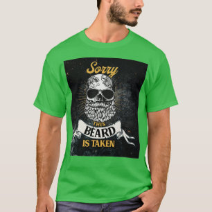 Beard Skull Sorry, deze baard wordt met Blac inge T-shirt