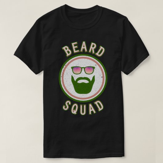 BEARD SQUAD Green Style T-shirt (Design voorkant)