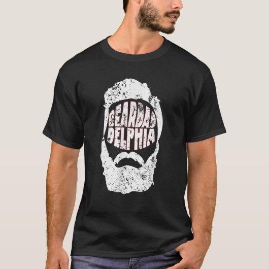 Beardadelphia Funny Beardadelphia Beard Dad Gift T-shirt (Voorkant)