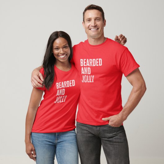Bearded And Jolly Santa Christmas Gift T-shirt (Unisex)