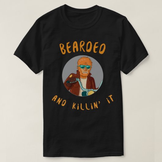 Bearded and killinx27 it t-shirt (Design voorkant)