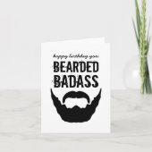 Bearded Bada** Verjaardag Kaart (Voorkant)