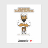 Bearded Baker Banter podcast logo Sticker (Vel)