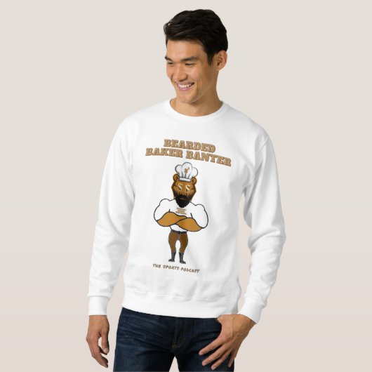 Bearded Baker Banter podcast logo Sweatshirt (Voorkant volledig)