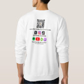 Bearded Baker Banter podcast logo Sweatshirt (Achterkant)