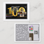 Bearded Baker Banter Trading Kaarten: 100e aflever Contactkaartje (Voorkant / Achterkant)