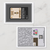 Bearded Baker Banter Trading Kaarten: Aflevering 1 Contactkaartje (Voorkant / Achterkant)