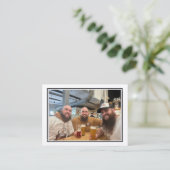 Bearded Baker Banter Trading Kaarten: BIERds Contactkaartje (Staand voorkant)