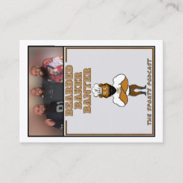 Bearded Baker Banter Trading Kaarten: Podcast Logo Contactkaartje