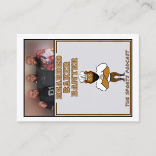 Bearded Baker Banter Trading Kaarten: Podcast Logo Contactkaartje