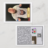 Bearded Baker Banter Trading Kaarten: Trent Jersey Contactkaartje (Voorkant / Achterkant)