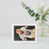 Bearded Baker Banter Trading Kaarten: Trent Jersey Contactkaartje (Staand voorkant)