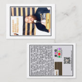 Bearded Baker Banter Trading Kaarten: Trey Sing Contactkaartje (Voorkant / Achterkant)