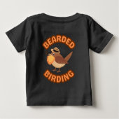 Bearded Birding Baby T-shirt (Achterkant)