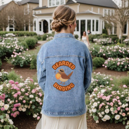 Bearded Birding Logo Denim Jacket