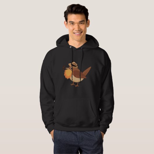 Bearded Birding Logo Hoodie (Voorkant volledig)