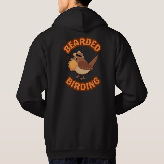 Bearded Birding Logo Hoodie (Achterkant)