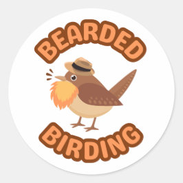 Bearded Birding met Oranje Baard Stickers