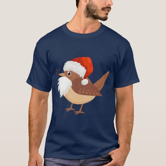 Bearded Birding Schattige Critter Christmas T-shir T-shirt (Voorkant)