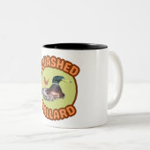 Bearded Birding Squashed Mallard Tweekleurige Koffiemok (Voorkant rechts)