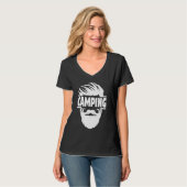 Bearded Camping kampvuur T-shirt (Voorkant volledig)