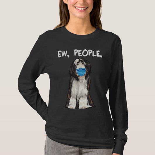 Bearded Colley Mask Holder T-shirt (Voorkant)