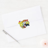Bearded Collie Agility Gifts Ronde Sticker (Envelop)