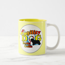 Bearded Collie Agility Gifts Tweekleurige Koffiemok