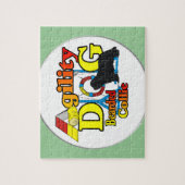 bearded collie agility legpuzzel (Verticaal)