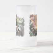 Bearded Collie Art Gifts Matglas Bierpul (Center)