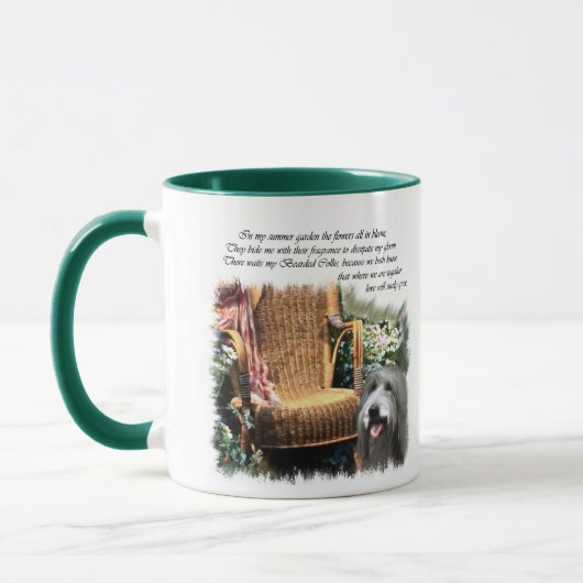 Bearded Collie Art Gifts Mok (Links)