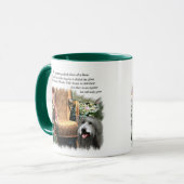 Bearded Collie Art Gifts Mok (Voorkant links)
