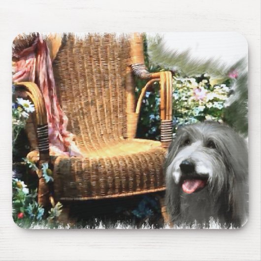 Bearded Collie Art Gifts Muismat (Voorkant)