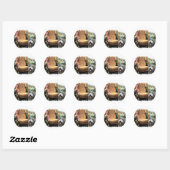 Bearded Collie Art Gifts Ronde Sticker (Vel)