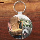 Bearded Collie Art Gifts Sleutelhanger (Voorkant)