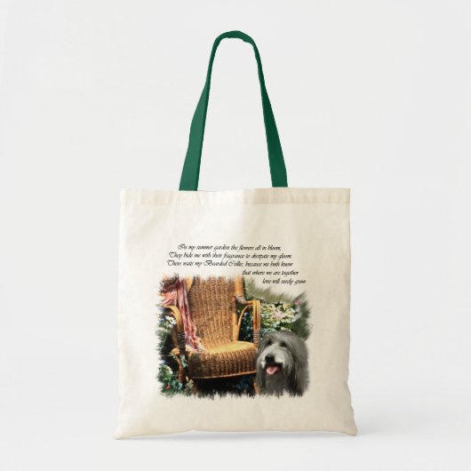 Bearded Collie Art Gifts Tote Bag (Voorkant)