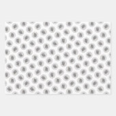 Bearded Collie Beardie Black Tekening Schattigee D Inpakpapier Vel (Voorkant 2)