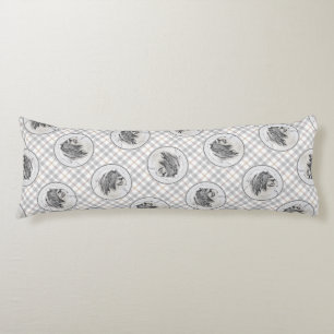 Bearded Collie Beardie Black Tekening Schattigee D Lichaamskussen