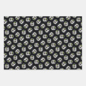 Bearded Collie Beardie Zwart Schilderen Schattigee Inpakpapier Vel (Voorkant 3)