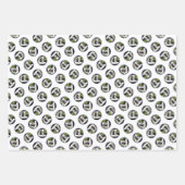 Bearded Collie Beardie Zwart Schilderen Schattigee Inpakpapier Vel (Voorkant 2)